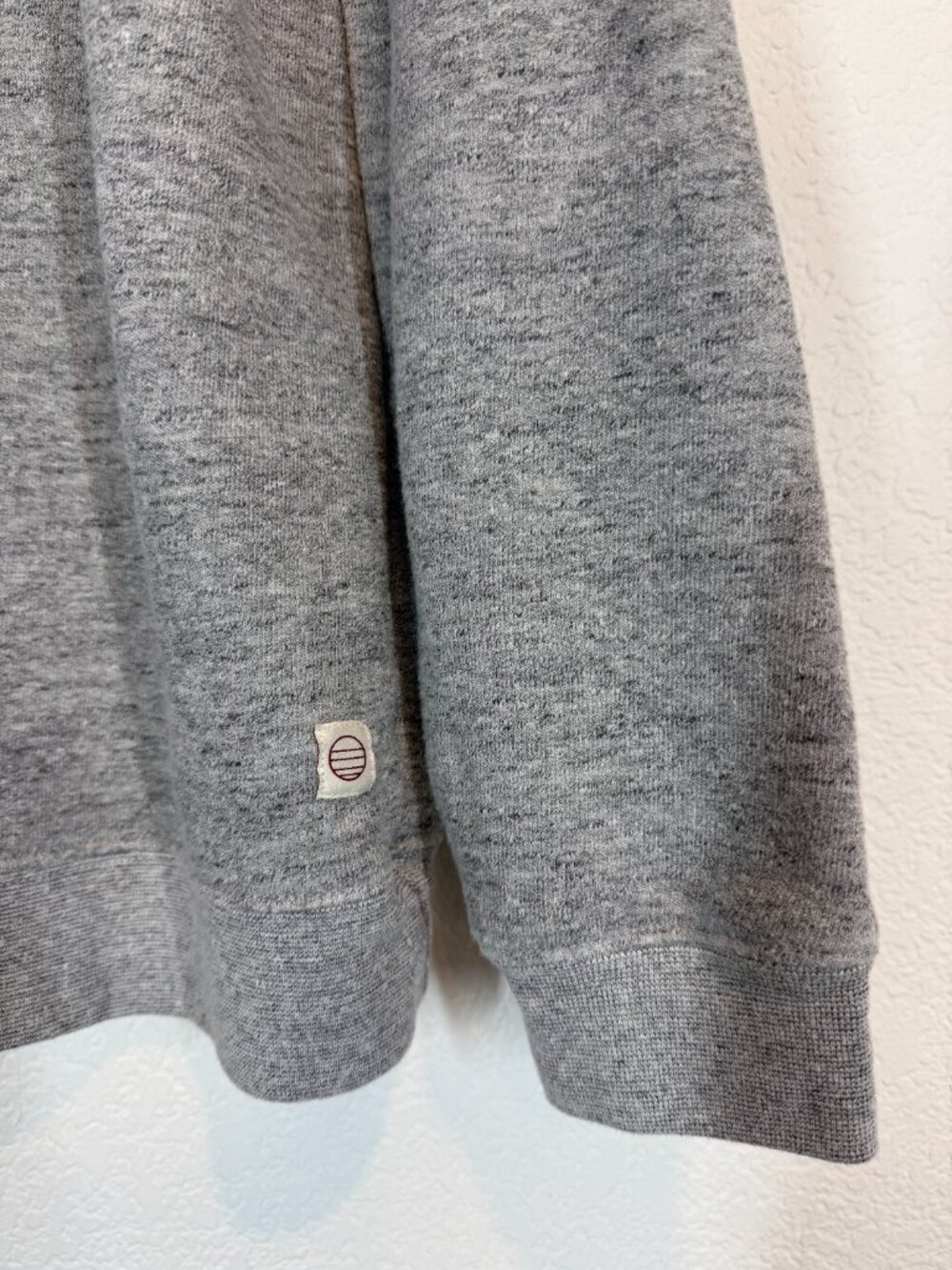 Marine Layer Gray Crewneck Fleece Sweatshirt Large Cozy Casual Sherpa - Picture 5 of 9